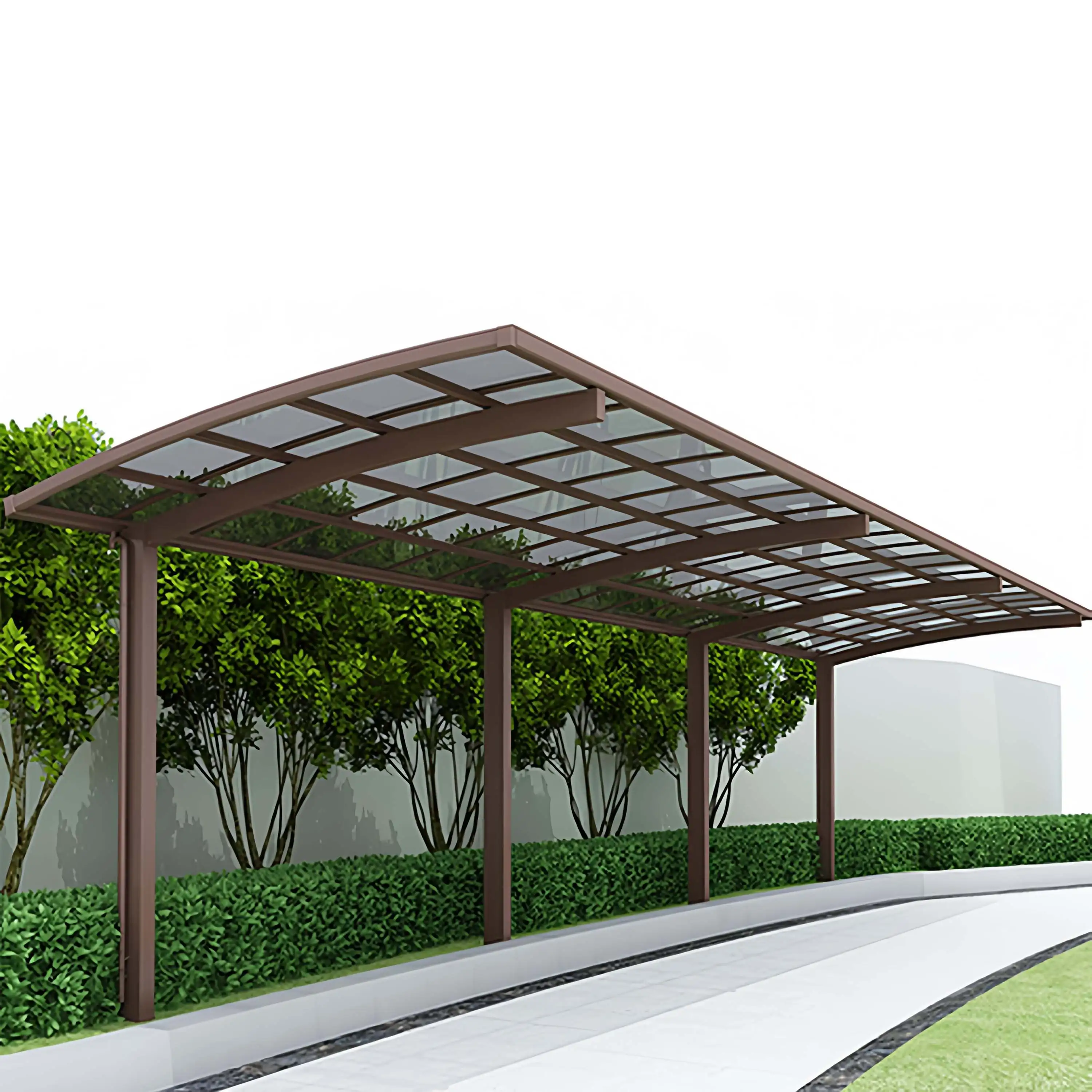 Various Sizes Outdoor Standalone Installation Car Shelter High Quality Rainproof Car Parking Strong Wind Resistant Carport
