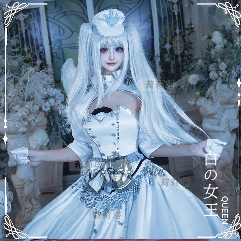 

Аниме DATE A LIVE Tokisaki Kurumi Косплей Костюм Белая Королева Лолита Платье Аксессуары Хэллоуин Вечеринка Девушка Новая Униформа