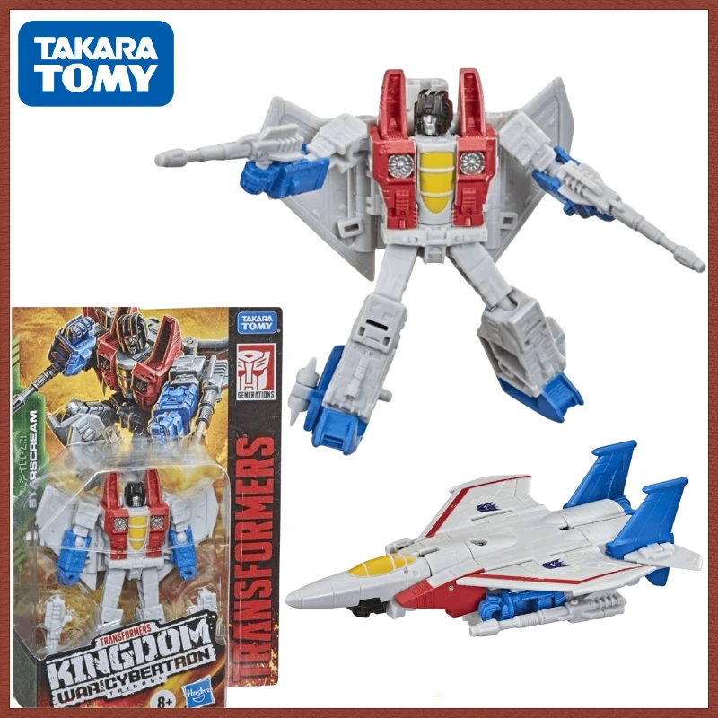 W magazynie Transformers G Series Kingdom WFC-K12 Starscream zbieraj figurkę Anime Robot Anime modele akcji prezenty dla dzieci ścieg