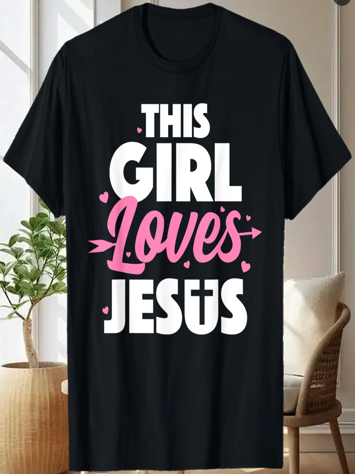 

Cool Jesus Art For Girls Women Kids Jesus Christian Lover T-Shirt