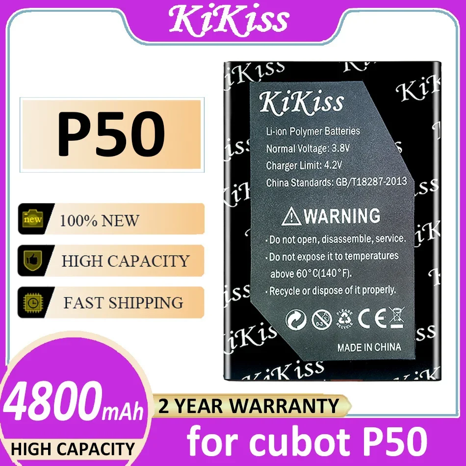 

KiKiss Battery P 50 (J9) 4800mAh for cubot P50 Bateria