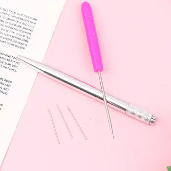 Puppenhaar-Nadelset zum Neubemalen von Babyköpfen, Reborn-Haarwurzelwerkzeug, Perückenherstellungszubehör 10 best sales Werkzeug zum Wiederverwurzeln - №2