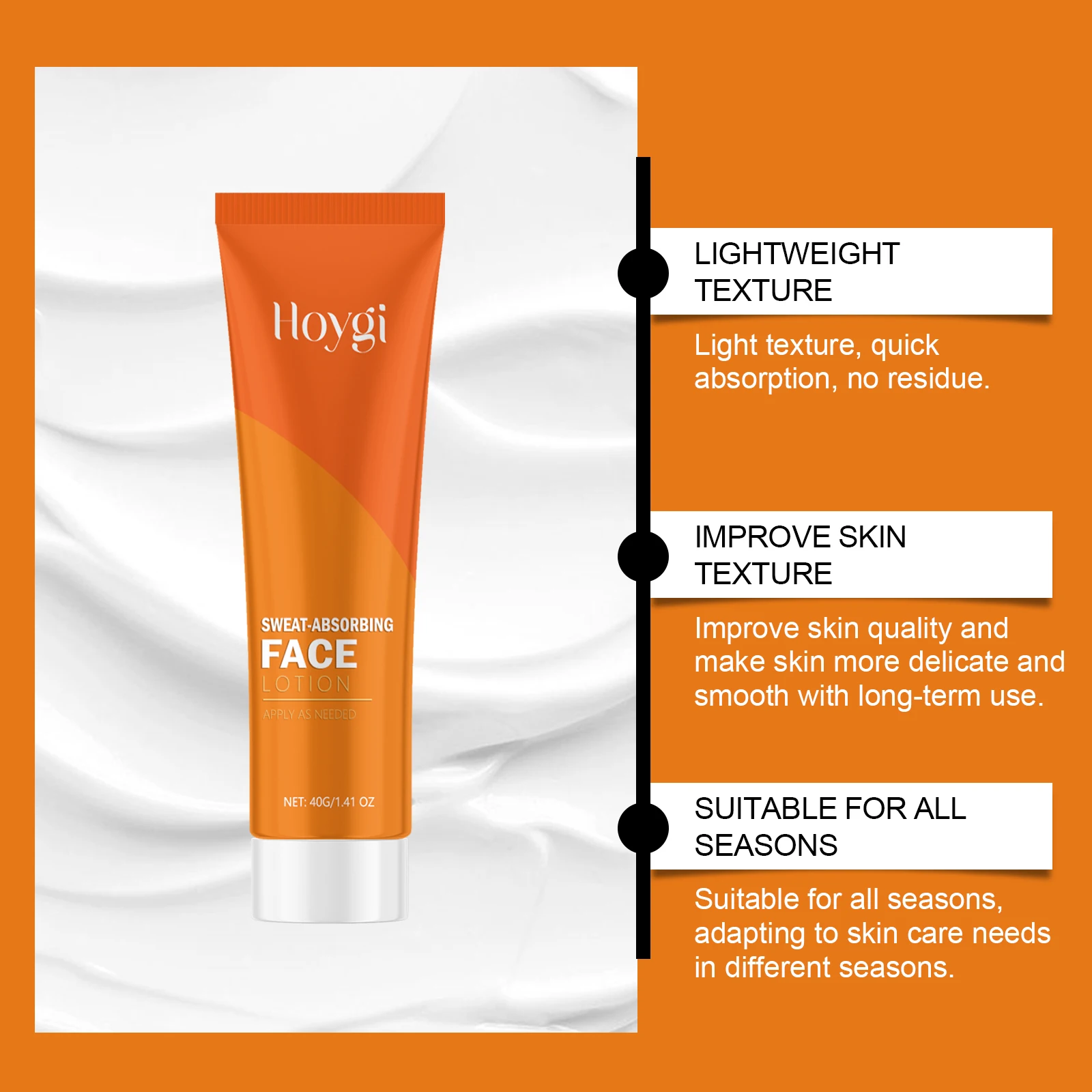 Sweat Absorbing Lotion for Face Oil Control Improve Roughness Lasting Refreshing Prevent Clogging Pore Moisturizing Face Cream