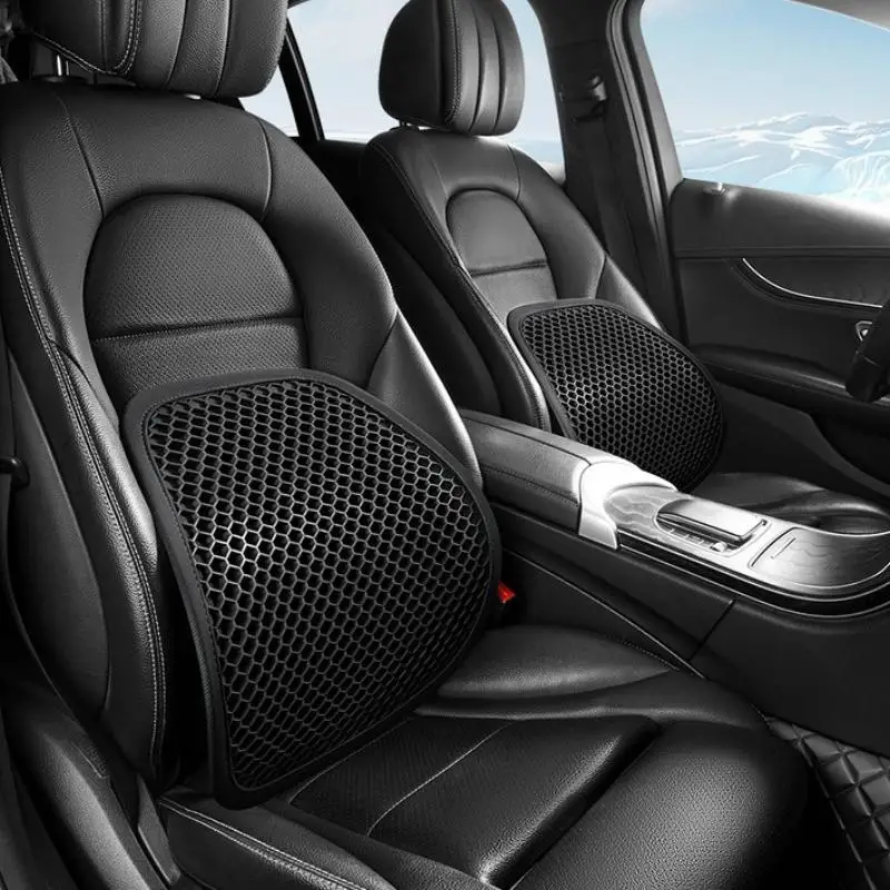 1/2PCS Honeycomb Design Gel Cushion Breathable, Soft And Easy To Clean Provides Comfortable Support Elastic Gel Car Seat Cushion