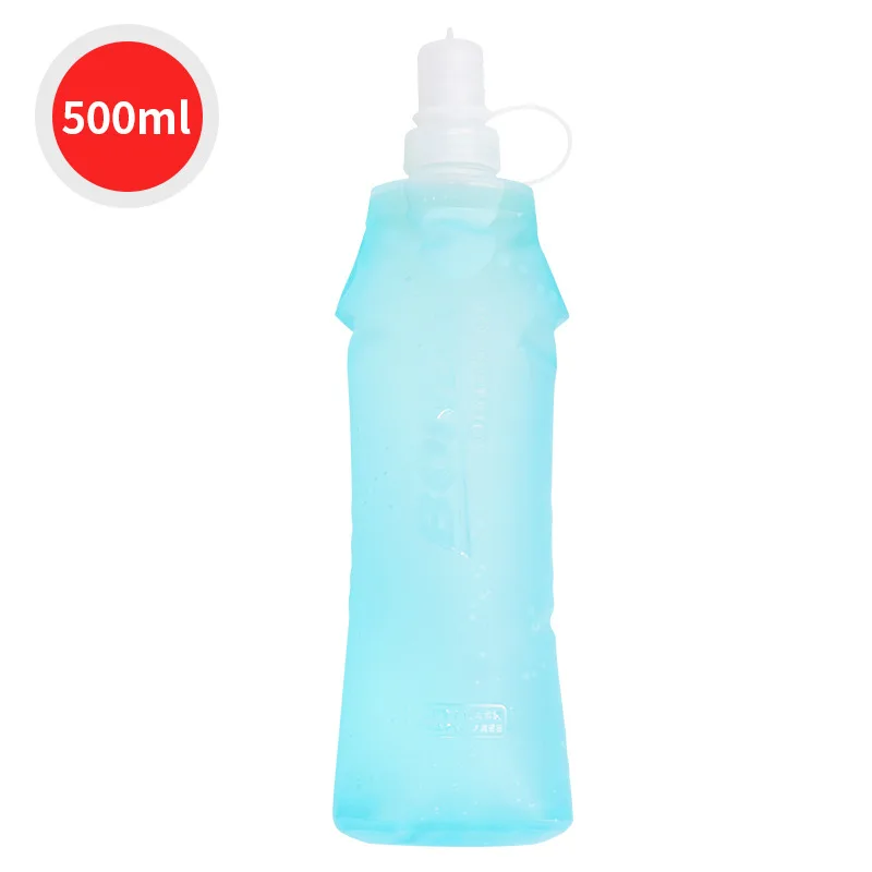 250/500ml Collapsible Water Bottle TPU Soft Flask Folding Running Kettle Hydration Pack Vest Bag Outdoor Sports Water Bottle