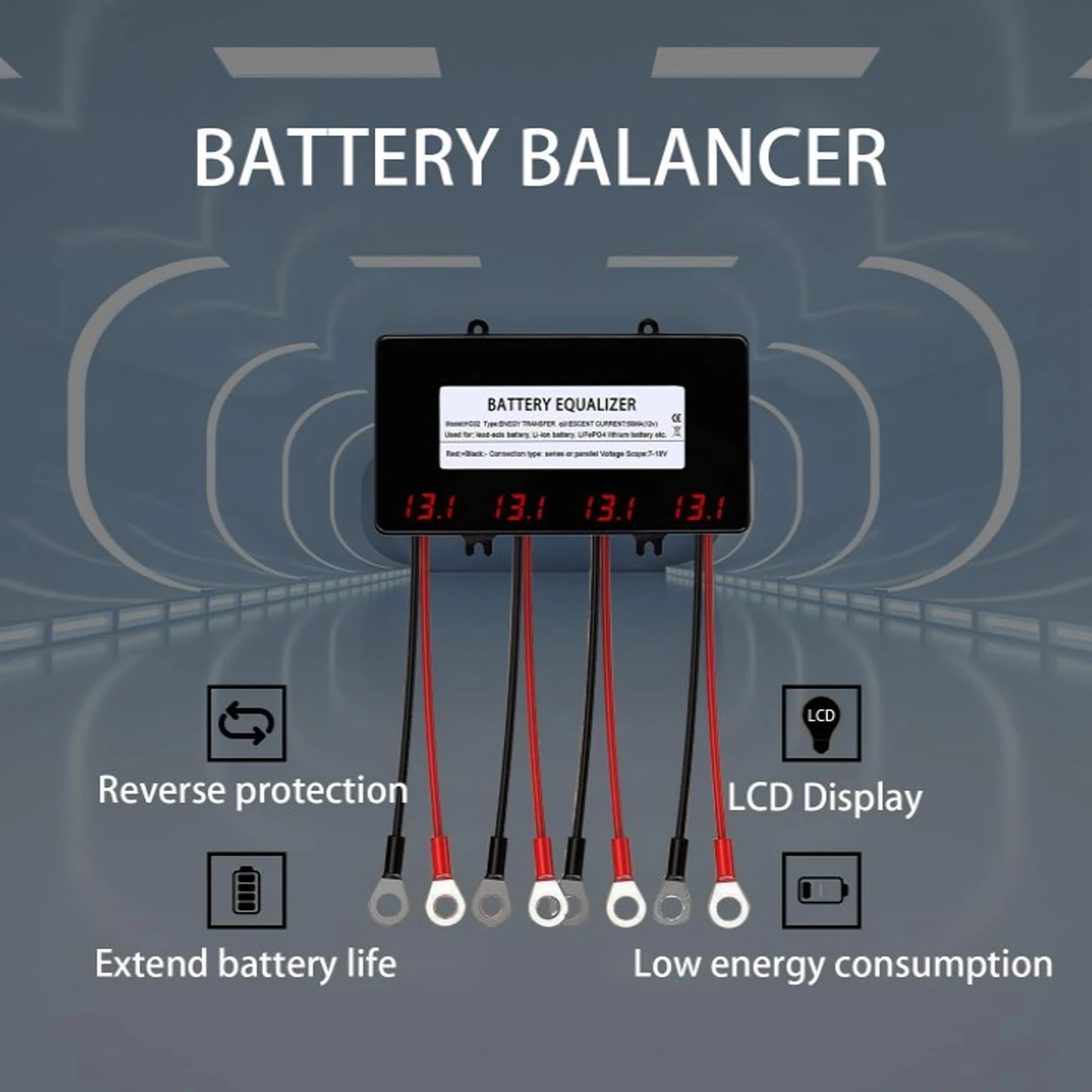 

Балансир батареи, эквалайзер напряжения батареи, предотвращение обратной полярности, низкое отключение напряжения, ток в режиме ожидания 50 мА для лодки
