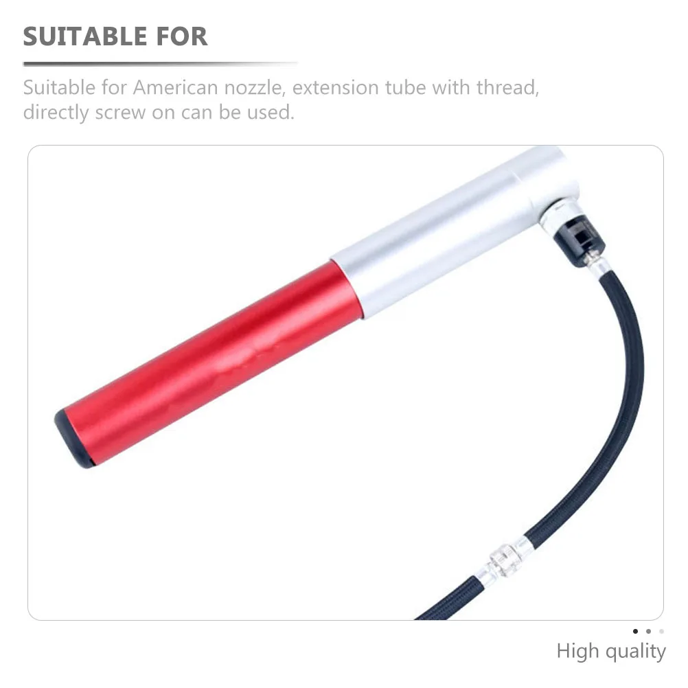 

5 Pcs Air Pump Extension Tube Bike Parts Bicycle Replacement Hose Riding Pumps Alloy