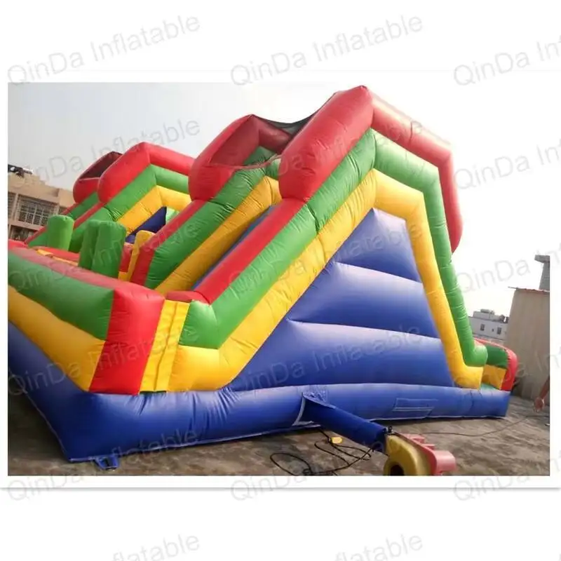 Amusement Park Toys EN14960 Commercial Giant Inflatable Fun City Big Inflatable Obstacle Games