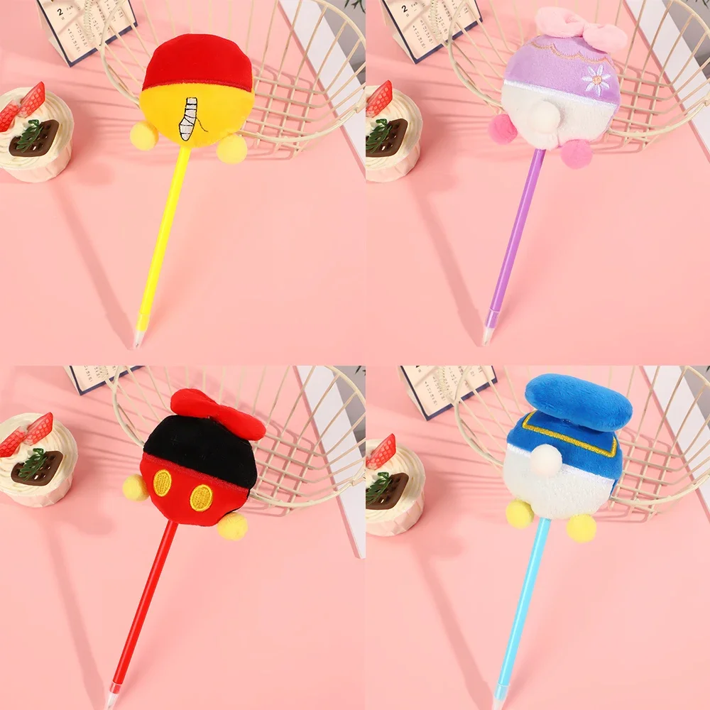 Kawaii Cute Anime Peripheral Mickey Minnie Cartoon Gel Pen Pupil Study Stationery Office Supplies Friend Festivals Gift