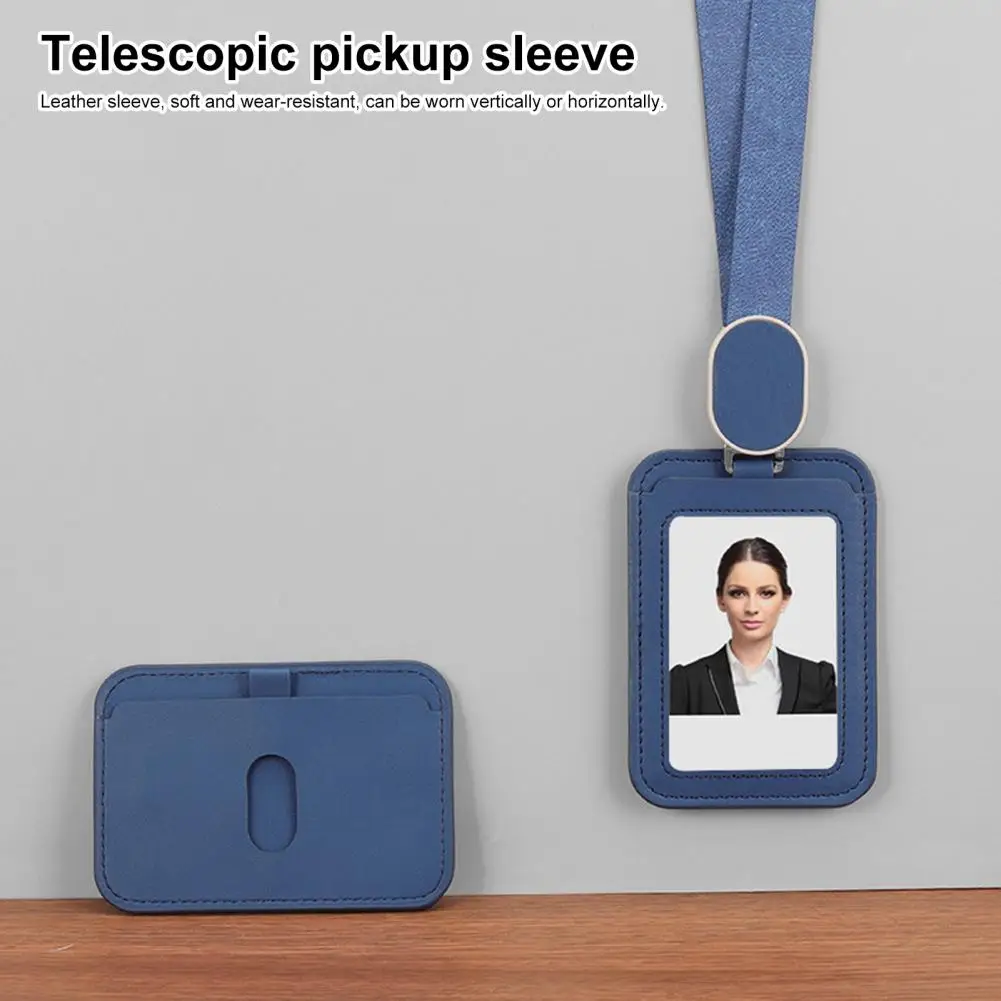 Transparent Design Id Card Holder Transparent Design Id Badge Holder with Durable Lanyard Retractable Reel for Work Outdoor