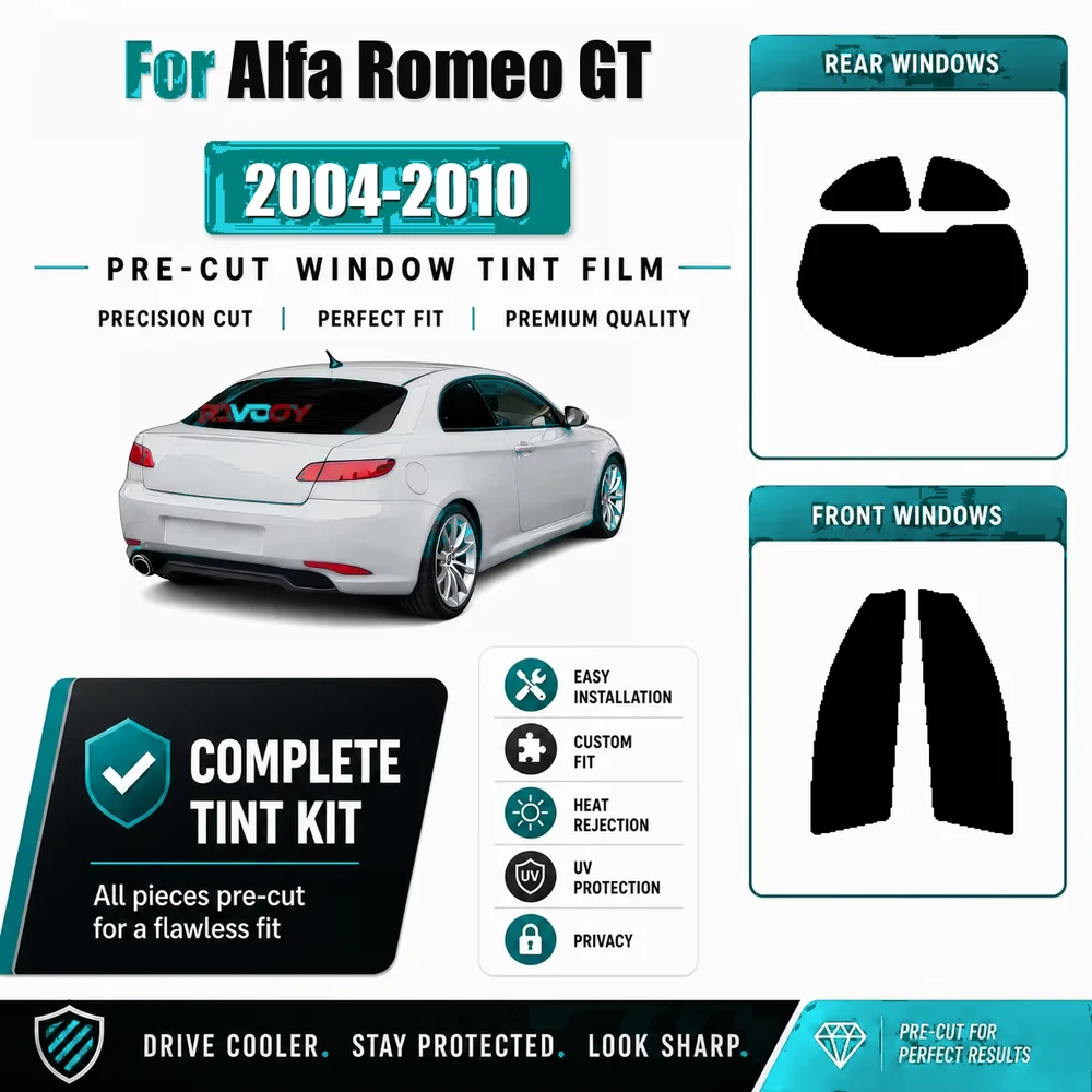 Premium Precut Window Tint Kit For Alfa Romeo GT 2004-2010 Nano Ceramic Film