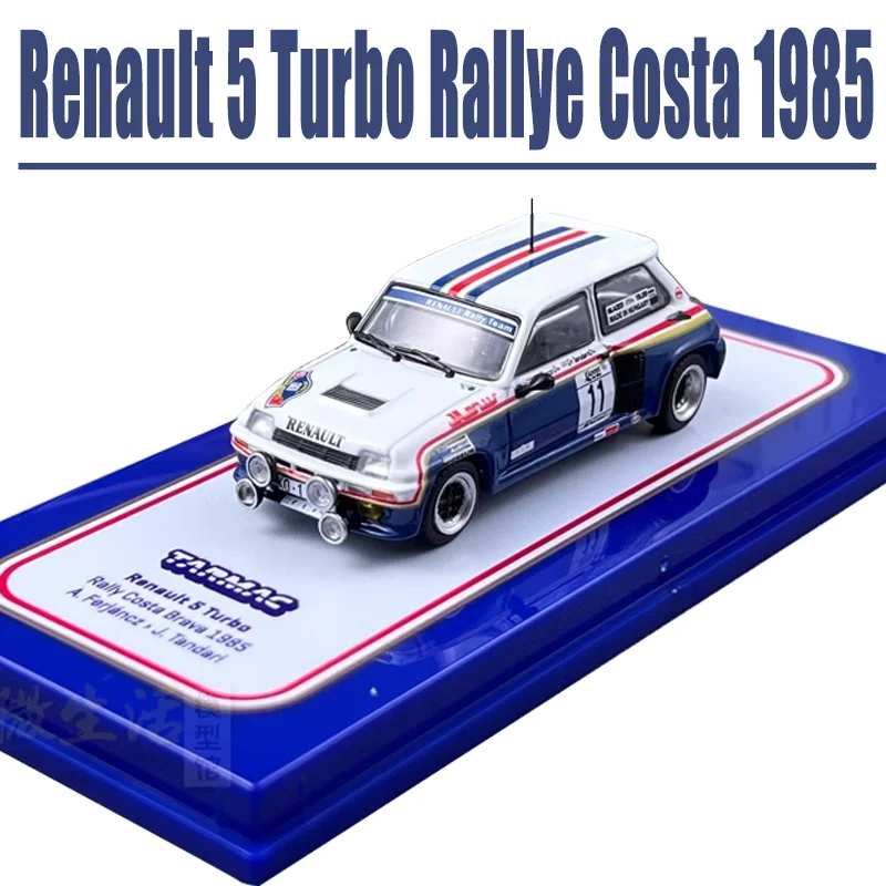 Tarmac Works 1/64 Renault 5 Turbo Rallye Costa 1985 Legering Speelgoed Motorvoertuig Diecast Metaal Model Geschenken