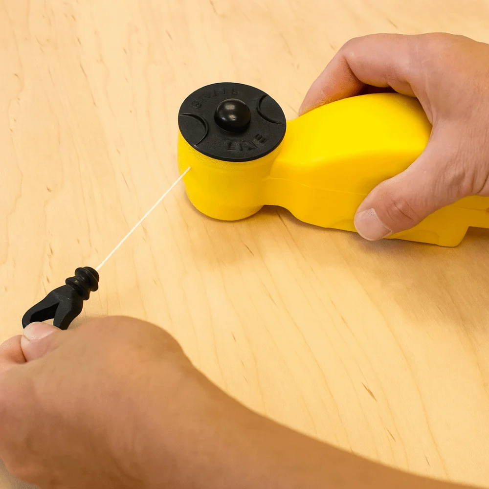 Chalk Lines Ink Fountain Woodworking Tool Self-winding Reel Long Thread Manual Ink Marker Wear-resistant Cotton Rope Scriber