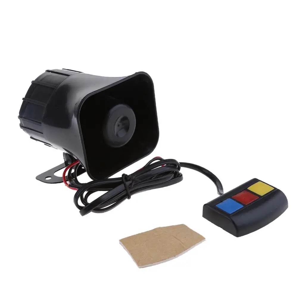 Car Horn Siren DC 12V Loud Speaker Plastic Material Backup Security Alarm System for Car Parking