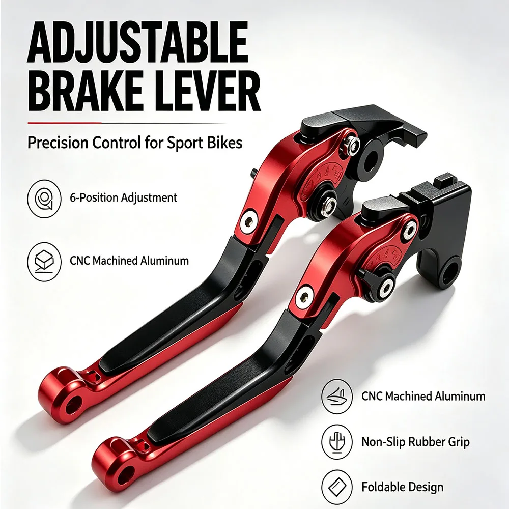 For Honda CBR929RR CBR 929 RR 929RR 2000-2001 Motorcycle CNC Folding Extendable Brake Clutch Levers Adjustable Handle Set Alumin