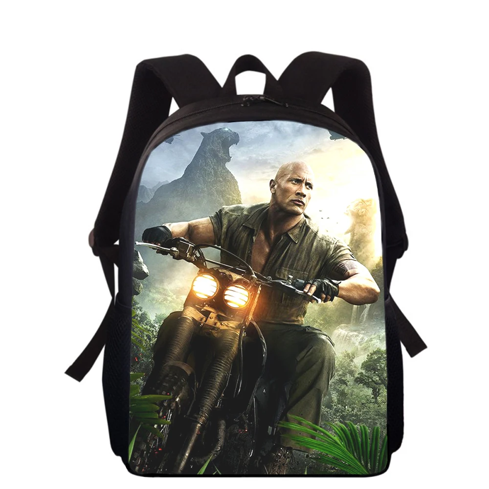 Dwayne Douglas Johnson Mochila para niños con estampado 3D de 15 pulgadas, mochilas de escuela primaria para niños y niñas, mochilas escolares para estudiantes