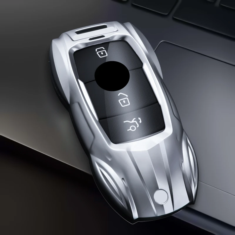 

Metal Car Remote Key Cover Case Holder Keychain shell Fob For Mercedes Benz New GLA GLB CLS EQA EQB A200L C200L A C Class 2025