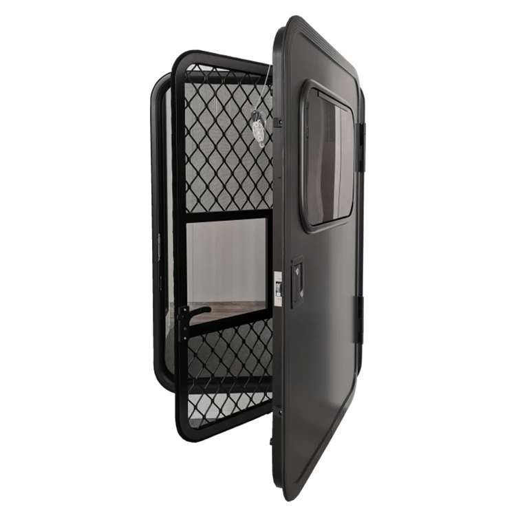 2025 Links/Rechts Open RV Caravan Trailer Deuren Met Single Point Lock & Acryl Uittrekbaar Raam