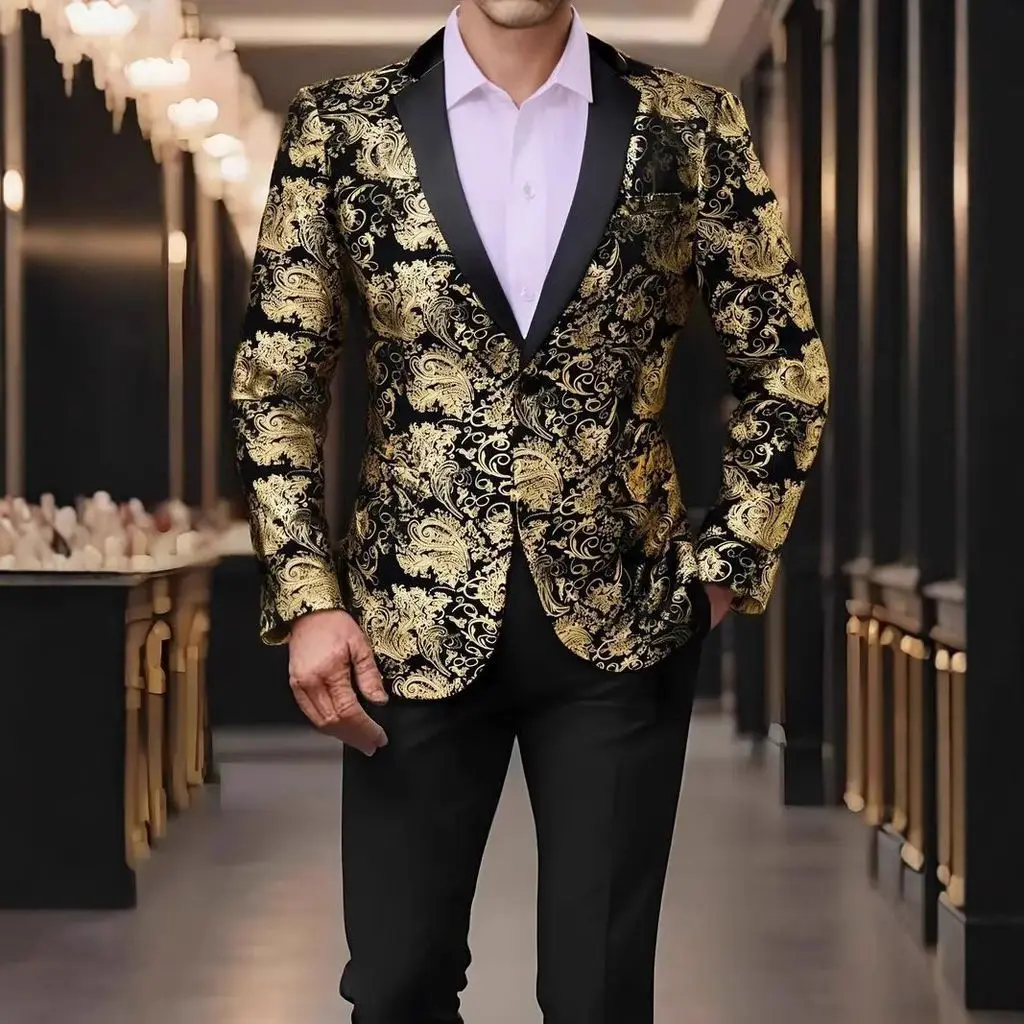 European And American Performance Dress, Nightclub Front Desk Suit Jacket, Banquet Wedding Suit Jacket