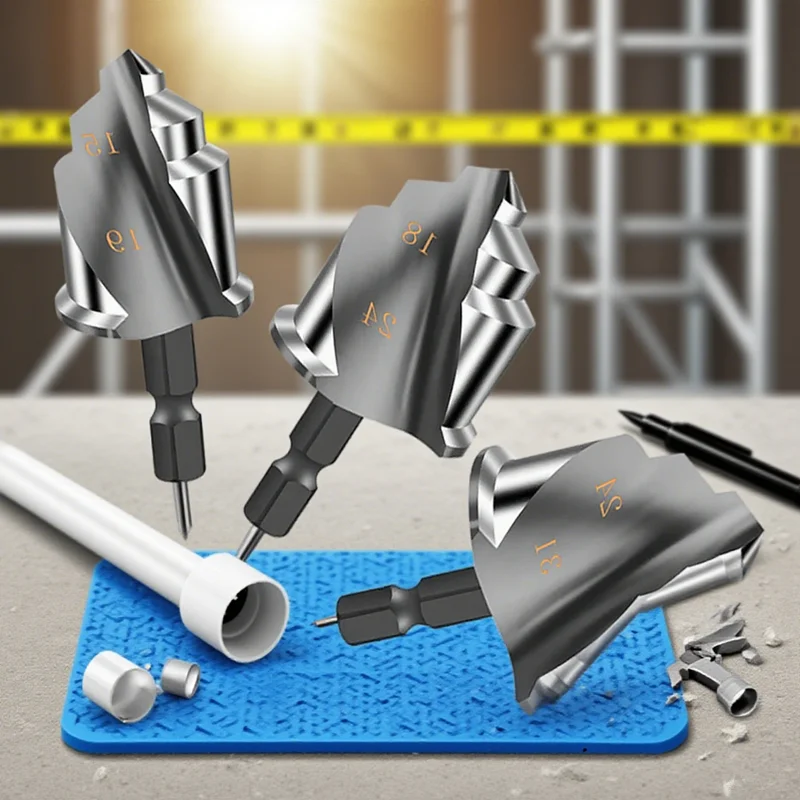 1/3Pcs Hexagonal Handle PPR Lifting Drill Bit 15-19mm 18-24mm 24-31mm Step Drill For Water And Electricity Pipe Hole Expansion