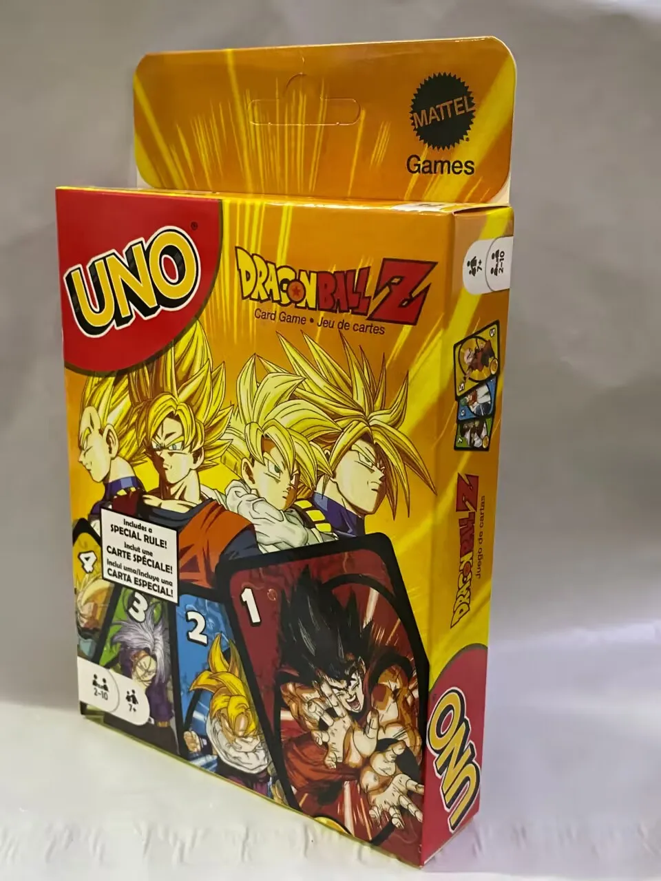 ألعاب Mattel-لعبة بطاقة Dragon Ball Z ، ليلة عائلية تتميز برسومات تلفزيونية ذات طابع خاص ، قاعدة خاصة لـ 2-10 لاعبين