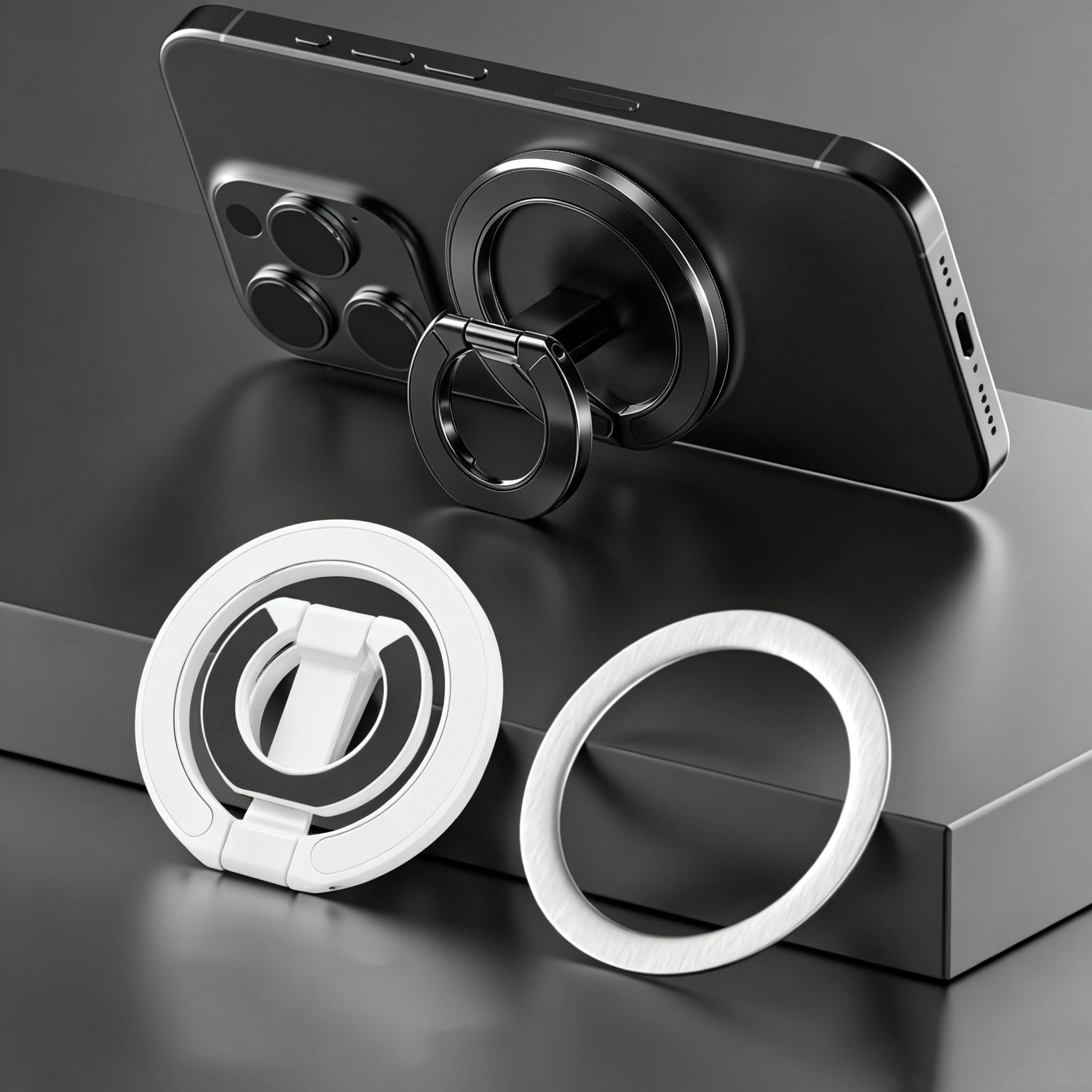 For MagSafe Double Sided Magnetic Phone Ring Holder Portable Folding Cellphones Stand Phone Accessories Support Bracket Grip Tok