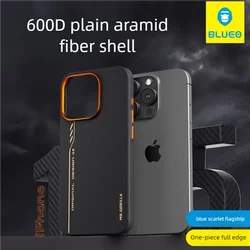 600D Kevlar Anti-drop Phone Case Blueo iPhone 15 Pro Anti drop aramid Phone Case