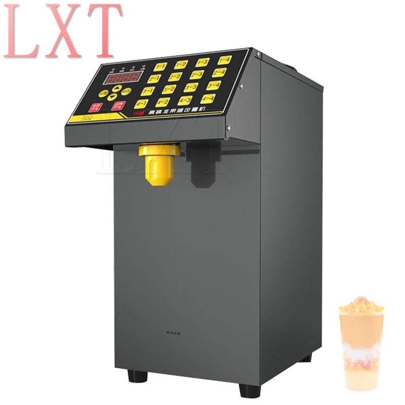 Milk tea Equipment Electric 16 Kinds Fructose Machine Automatic  Quantitative Syrup Sugar Dispenser For Pearl Milk Tea Shop