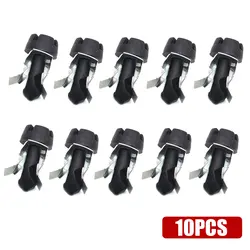 10x Black Engine Upper Cover Guard Plate Clip Auto Fastener Clip Auto Lock Pin Screw Sealing Stud for Audi A4 A6 A8 N90642001