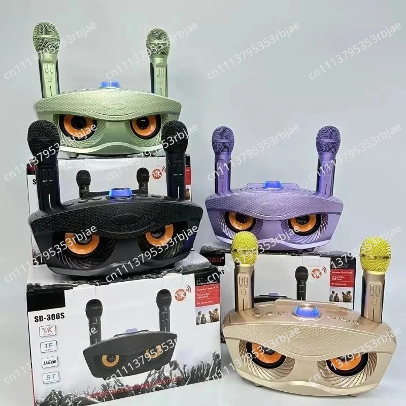 Outdoor TV Speaker Subwoofer, Wireless Bluetooth Speaker Microphone Karaoke Treasure, Home KTV SD-306