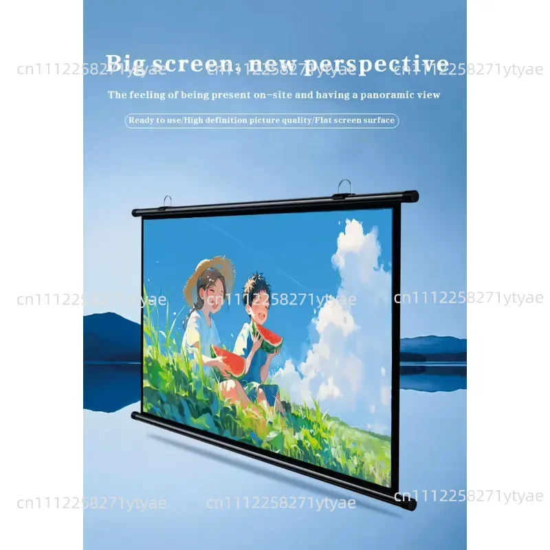 100-Inch 16:9 Portable Desktop Projection Screen Foldable Projector Screen Business Travel Cinema