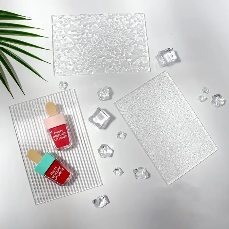 5mm laser plexiglass acrylic (PMMA) sheet corrugated striped acrylic sheet customized for DIY advertising/decoration