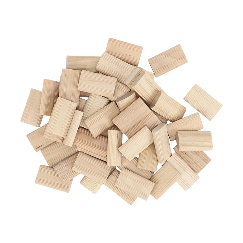 50PCS 8x22x40mm Domino Tenon / Domino Loose Tenons Solid Beech Wood Elongated Design Beechwood Tenon / Beech Wood Tenon