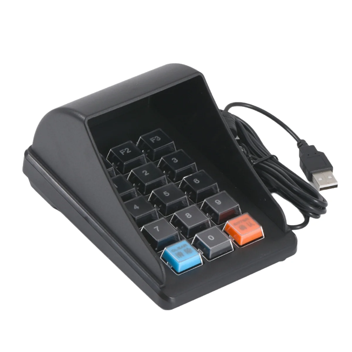 New A600 USB 15-Key Anti-Peep Password Keyboard with Beeping Sound Plug & Play Suitable for POS System Password Input