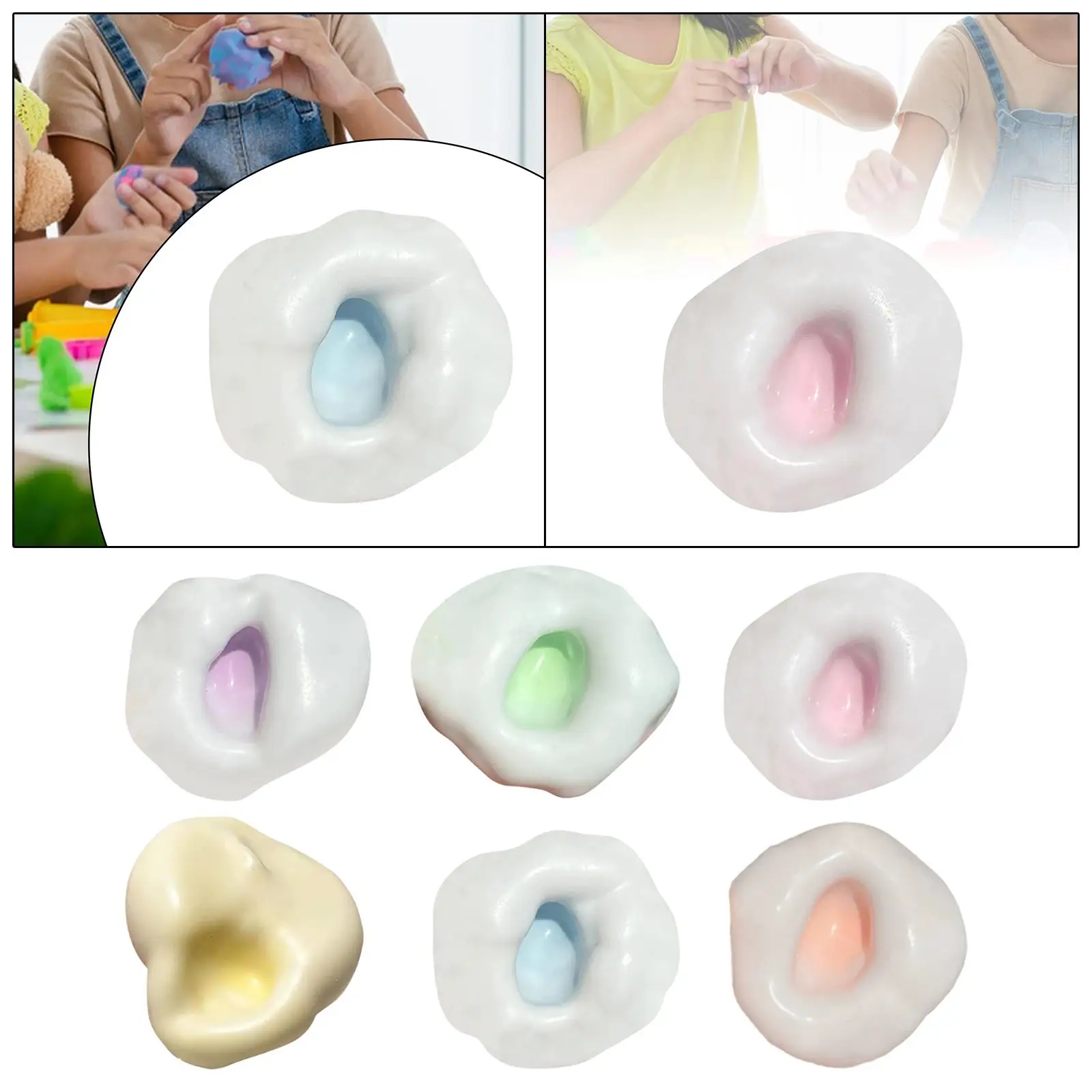 

Fidget Toy Novelty Portable Cute Relaxing Holiday Pinching Soft Party Favors for Kids Adults Ornament Squishy Sensory Toy Funny