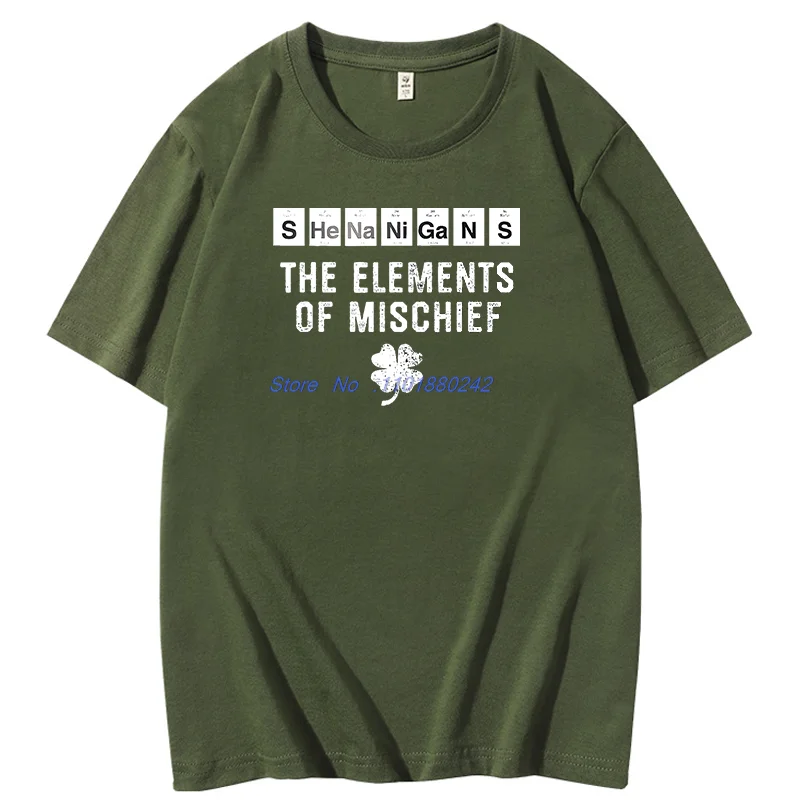 Funny Chemistry Shenanigans Periodic Table Elements Graphic T Shirts New Shirts And T-Shirts Birthday Gifts Cotton Print T Shirt