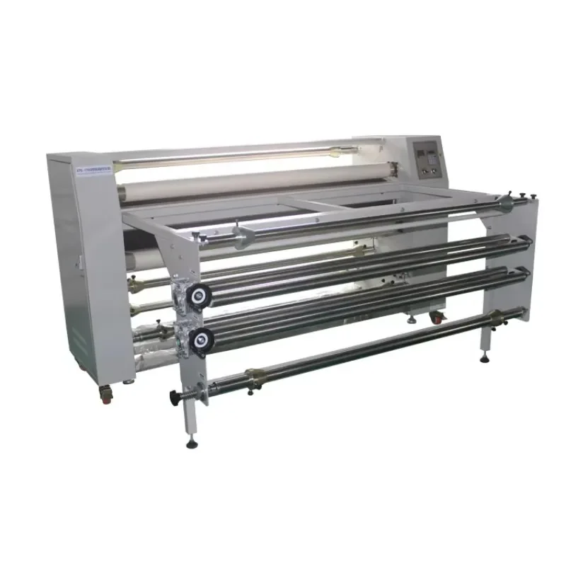 【Fashionable】1100 Mm Automatic Heat Transfer Machine With 220 Drum And Take Up System And Feeding System New Condition