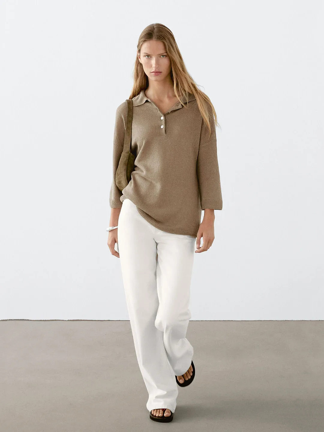 

Новинка Ele Gentle Summer: Свободный вязаный свитер для женщин в повседневном базовом стиле