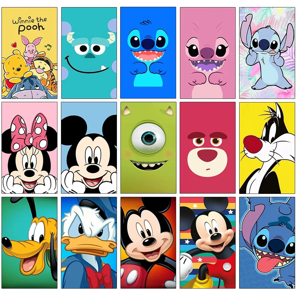 5D DIY Diamond Painting Mickey Stitch Disney Series Cross Stitch Mosaic Set Art Embroidery Children\'s Hobbies Home Decoration