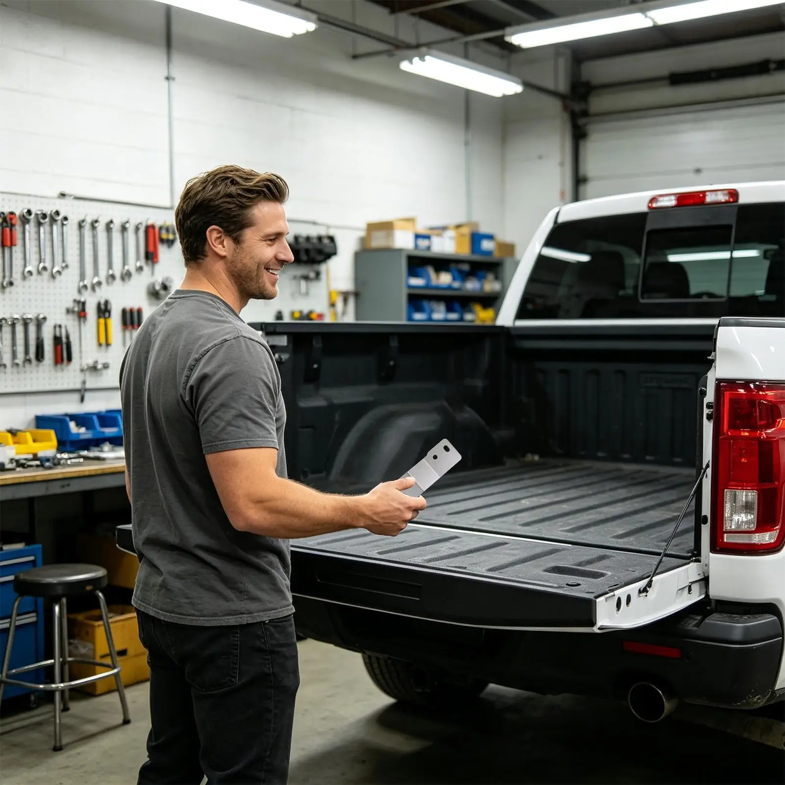 Trailer Tailgate Latch Heavy-Duty Stainless Steel Anti-Theft Protector Heavy-Duty Tailgate Guard For Pickup Security Cargo Bed