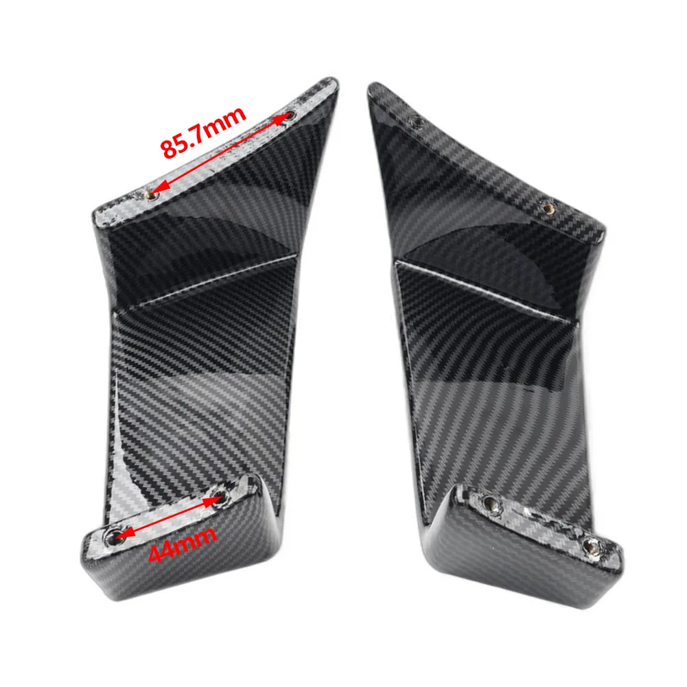 1 Pair Carbon Fiber Motorcycle Winglet Fixed Wing Air Deflectors Fairing For Aprilia RSV4 RF 2009-2021