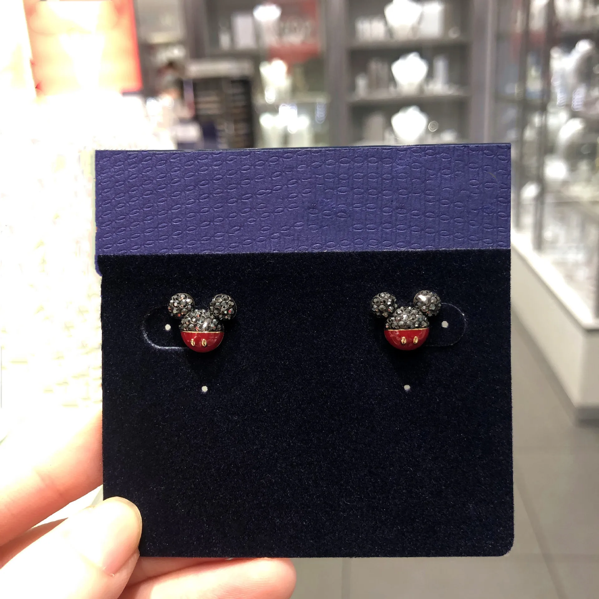 European and American Boutique S925 Pure Silver Playful Mickey Minnie Earrings, Cute and Exquisite for Women
