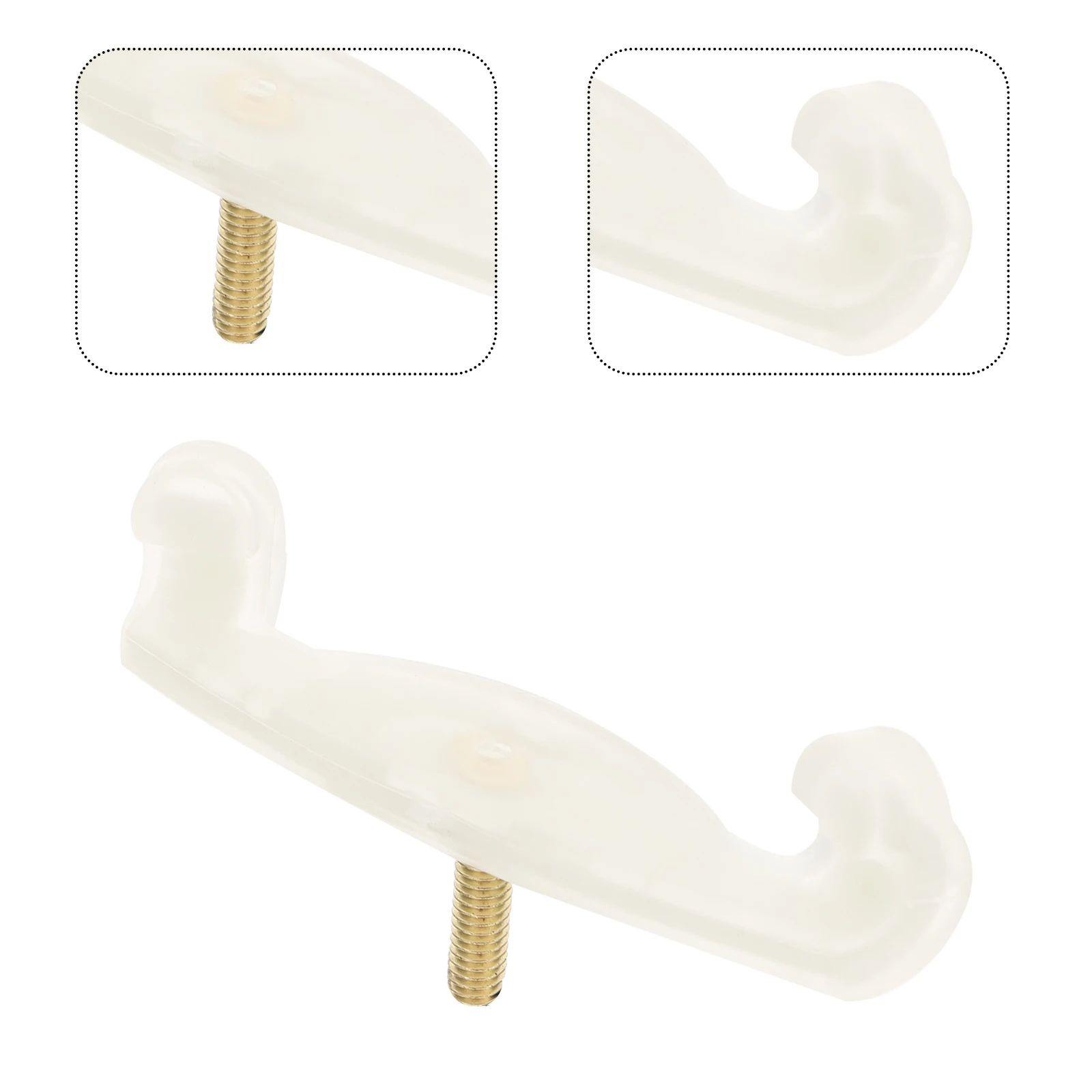 

2Pcs Violin Shoulder Pad Replacement Claw Anti Slip Latex Design For 4 3 4 Violins Protect Paint Simple Appearance
