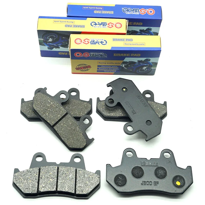 Motorcycle Front Rear Brake Pads for HONDA VFR400Z 1986 1987 CBR600F Hurricane 1987-1990 VFR400 VFR 400 CBR600 CBR 600