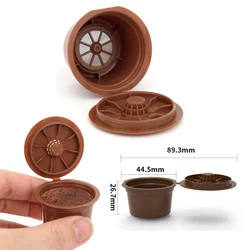 3/6PCS Refillable Capsules For Caffitaly Capsule Coffee Machine Reusable Filter With Spoon Brush Coffee Pods High Quality