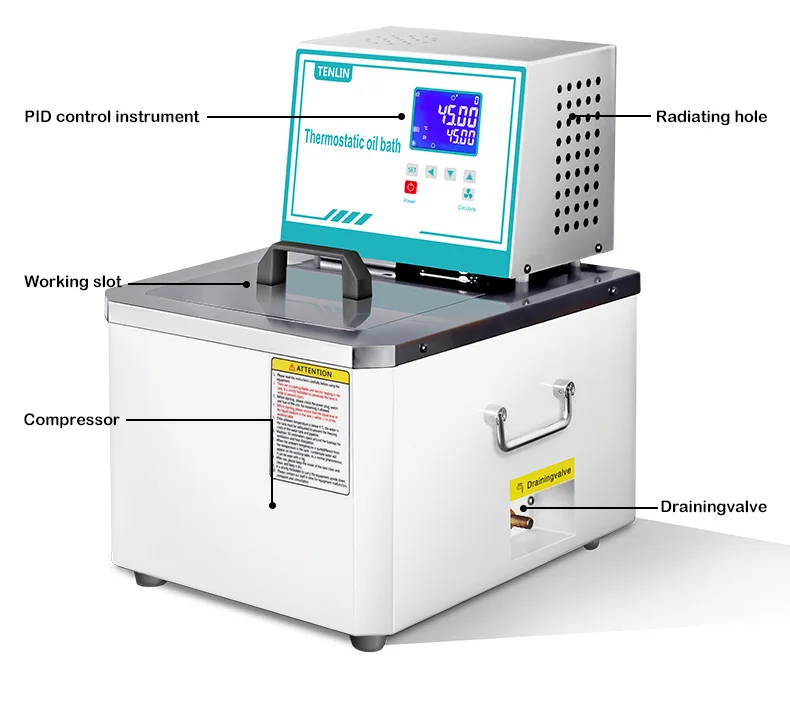 TENLIN RT+10~100C, 6L Laboratory equipment thermostat circulating laboratory refrigerated water bath