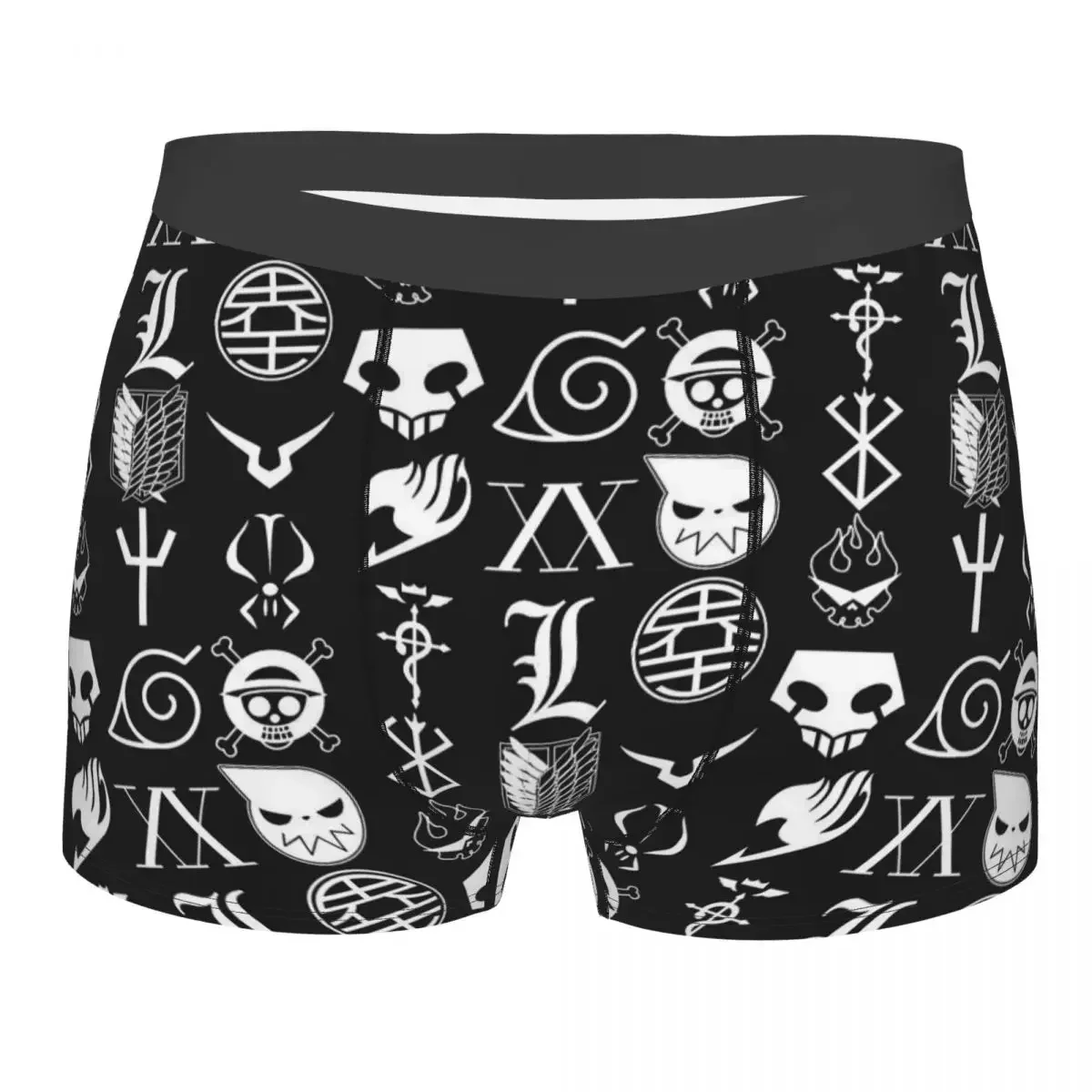 Humor-Boxer Respirant pour Homme, Culotte Pop Anime Manga Collage, Sous-Vêtement pour Zones Me