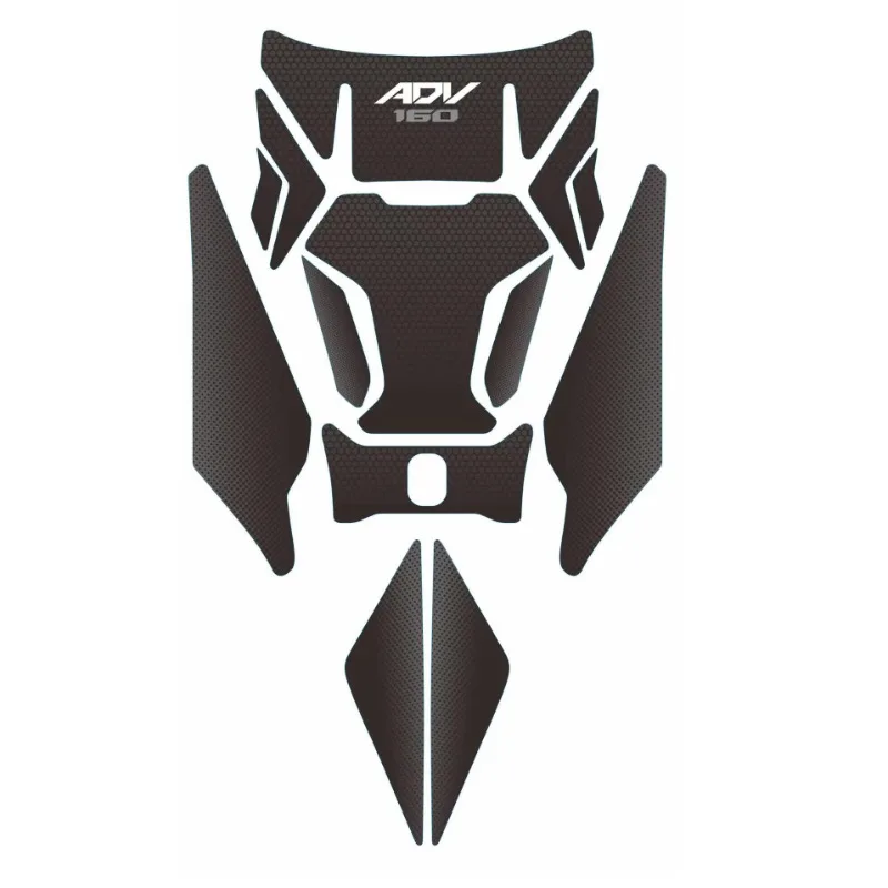 New 3D Motorcycle Fuel Tank Pad Decal Knee Scratch Protective Stickers For Honda ADV160 ADV 160 2023 Motorcycle Accessories