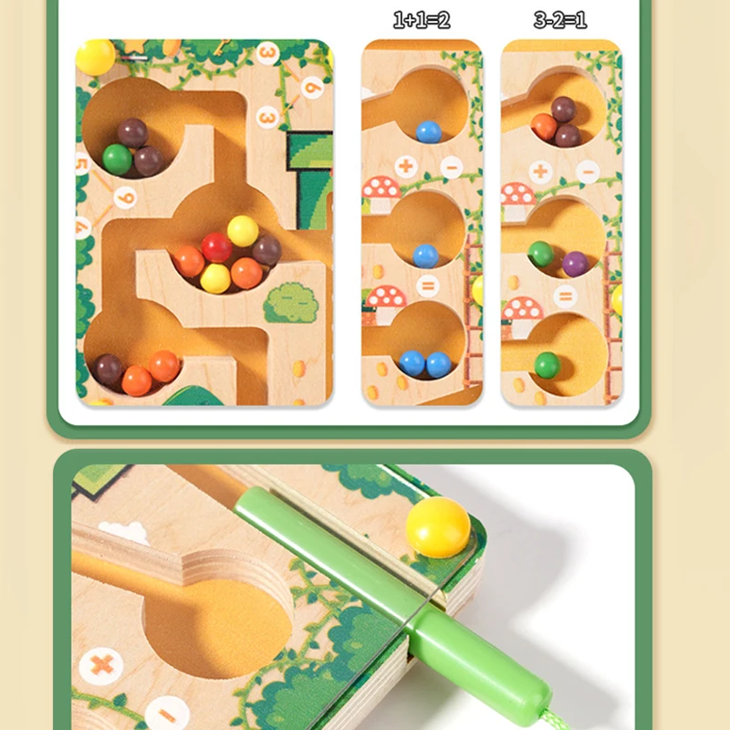 ألعاب فرز خشبية مونتيسوري ، ألعاب ألغاز ، لوح متاهة ، عد الألوان ، تصنيف الأرقام ، ألعاب تعليمية #3