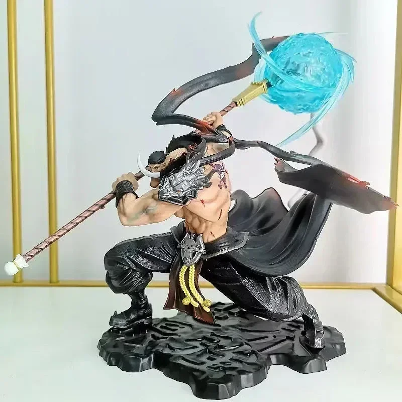 One Piece Anime Figure White Beard Edward Newgate Pop Max Action Figure With Light Collection Decorations statue Model toys